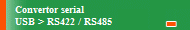 Convertor serial
USB > RS422 / RS485