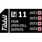 Four open collector outputs