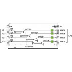 Four opto-inputs, common ground