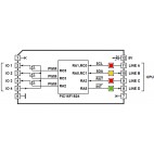 Three PWMs with power outputs.
