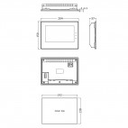 Panou Operator HMI 7 inch, widescreen,  cu Ethernet