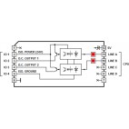 Two 24V PNP isolated open collector outputs