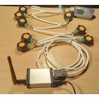 GSM MODEM temperature and humidity monitoring 8 RS485 sensors