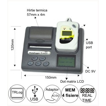 Imprimanta si programator pentru data loggere 9801